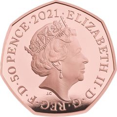 50 Pence - Elizabeth II Insulin, Gold Proof