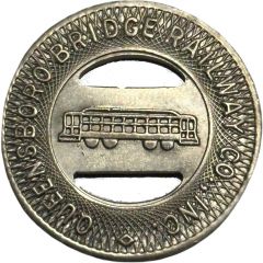 1 Fare - Queensboro Bridge Railway Co. Queensboro, New York