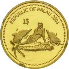 1 Dollar Dolphin, Gold Proof Issue