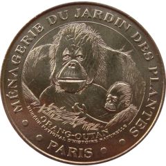 Monnaie de Paris Tourist Token - Paris Ménagerie du jardin des plantes - Orang-outan
