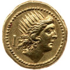 Aureus Clodia: Publius Clodius, P·CLODIVS M·F