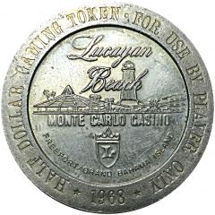 1/2 Dollar Gaming Token - Monte Carlo Casino Freeport