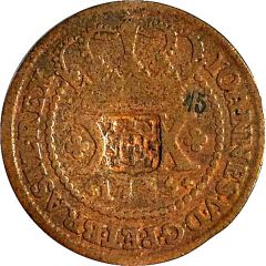 40 Réis - João V counterstamped 20 Réis