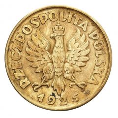 5 Zlotys March Constitution Trial Strike M 100 Beads large mintmark