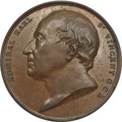 Medal - George III Battle of Cape St. Vincent, G. Mills, bronze