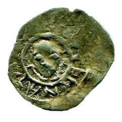 Half-denga - Vasily I Dmitriyevich Imitation of noble / Bird left