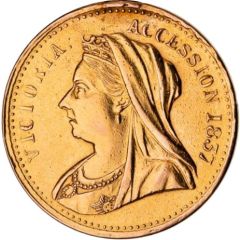 Medal - Victoria Diamond Jubilee; Brisbane, gold