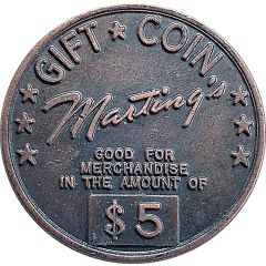 5 Dollar - Marting`s Gift Coin