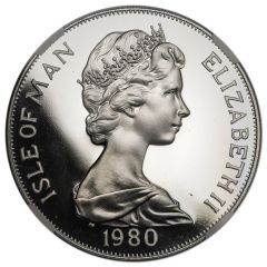 1 Crown - Elizabeth II Lake Placid Olympics, Platinum Proof