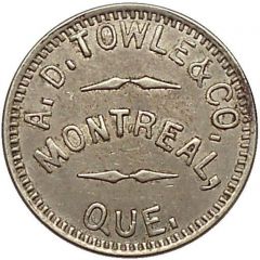 Token - A. D. Towle & Co. Montreal, Quebec
