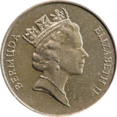 25 Cents - Elizabeth II 3rd portrait
