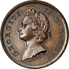 2 Pence - Rosa Americana Pattern