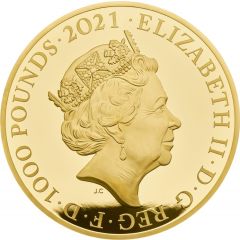1000 Pounds - Elizabeth II Queen`s 95th Birthday, Gold Proof