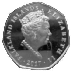 50 Pence - Elizabeth II Gentoo Penguin-coloured