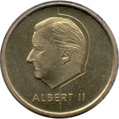 5 Francs - Albert II French text
