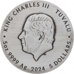 5 Dollars - Charles III Dragon and the Five Elements