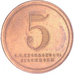 5 Öre - C.C. Sporrong and Co. Stockholm