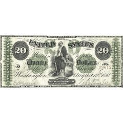 20 Dollars Demand Note - `Greenback`