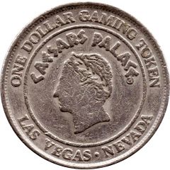 1 Dollar Gaming Token - Caesars Palace Las Vegas