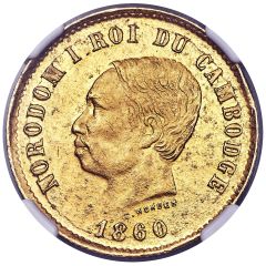 2 Francs - Norodom I Pattern