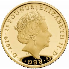 25 Pounds - Elizabeth II Legend of the Ravens, Gold Proof