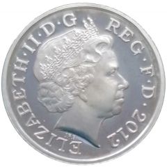 5 Pence - Elizabeth II 4th portrait, Royal Shield, Silver Proof