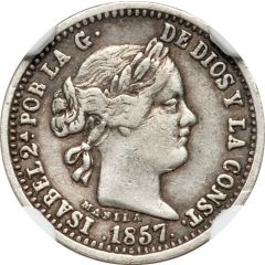 1 Peso - Isabella II Pattern