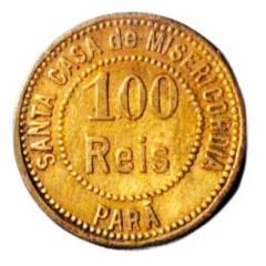 1.00 Réis Santa Casa de Misericordia - Leprosarium Coin