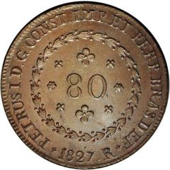 80 Réis - Pedro I