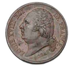 2 Francs - Louis XVIII pattern of Michaut with an modul of 2 francs