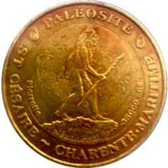 Monnaie de Paris Tourist Token - St Césaire Paléosite - Pierrette debout