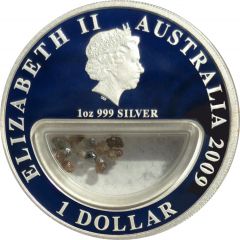 1 Dollar - Elizabeth II 4th Portrait - Treasures of Australia - Diamonds