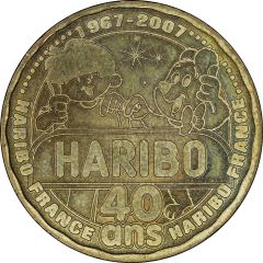Monnaie de Paris Tourist Token - Haribo 40 ans - 1967-2007