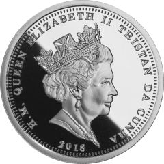 1 Crown - Elizabeth II Sapphire Coronation Jubilee Double Portrait