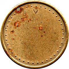 Coffee Machine Token Blank with 38 beads and triangular mintmark, 21 mm