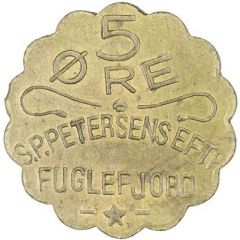 5 Øre S. P. Petersens Eftf, Big letters