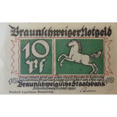 10 Pfennig Braunschweigische Staatsbank