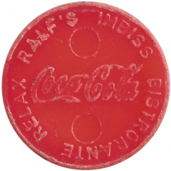 Shopping Cart Token - Coca Cola Zwickau 1997 red