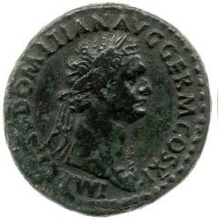 As - Domitian SALVTI AVGVSTI S C