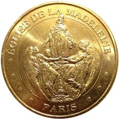 Monnaie de Paris Tourist Token - Paris Eglise de la Madeleine - Le Ravissement