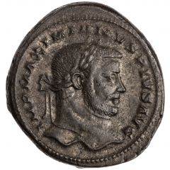 Nummus - Maximianus IMP MAXIMIANVS PIVS AVG, GENIO POPVLI ROMANI, LON, Londinium