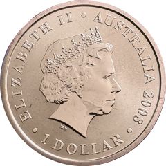 1 Dollar - Elizabeth II 4th Portrait - Green Turtle