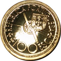 100 Escudos Diogo Cão, Gold