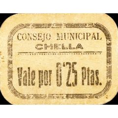 0.25 Pesetas Chella
