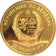 250 Francs CFA Secretary Bird