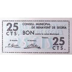 25 Céntimos Benavent de Segrià