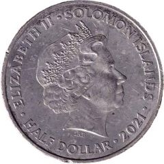 1/2 Dollar - Elizabeth II John F. Kennedy: F
