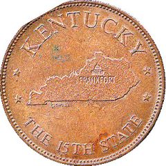 Token - Shell’s States of the Union Coin Game, Version 1 Kentucky