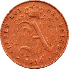 1 Centime - Albert I French text