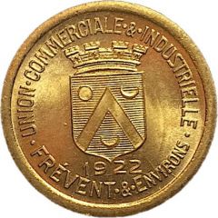 10 Centimes - Union Commerciale et Industrielle - Frévent [62] Brass